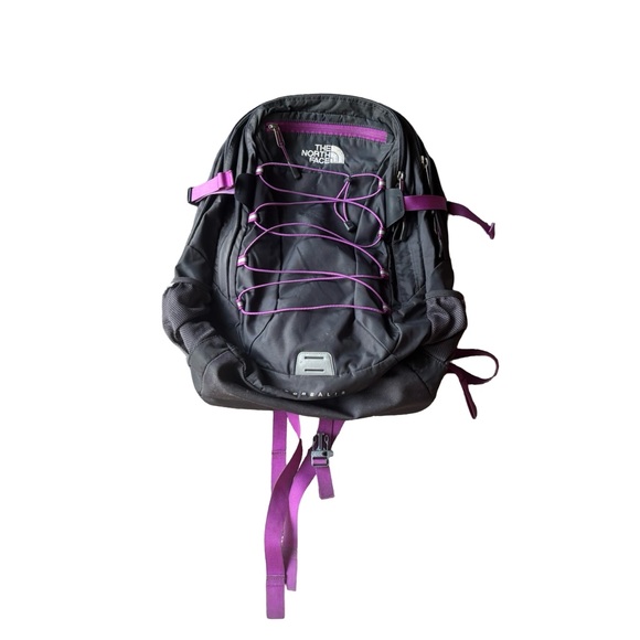 Unisex The NORTH FACE "BOREALIS" EDITION BACKPACK Gray & Purple 18"×15"×7" - Picture 1 of 7